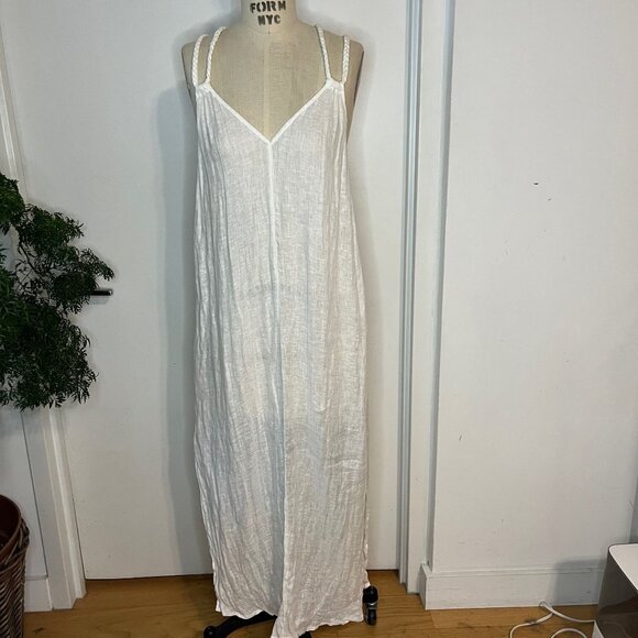 Rachel Zoe White Linen Maxi Size M - Picture 1 of 6